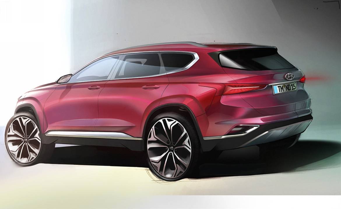 Hyundai показал, как будет выглядеть новый Santa Fe