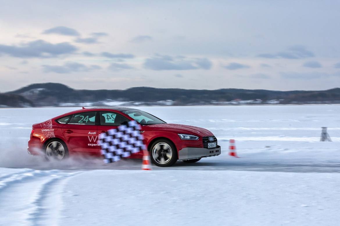 Audi Winter Experience 2018: по льду со скоростью за 100 км/ч или учимся ездить на «боевом» шипе