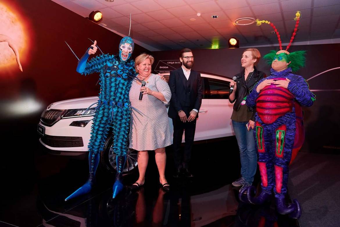 Skoda и Cirque du soleil представили в Петербурге Kodiaq российской сборки