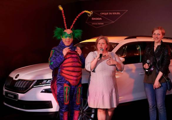 Skoda и Cirque du soleil представили в Петербурге Kodiaq российской сборки