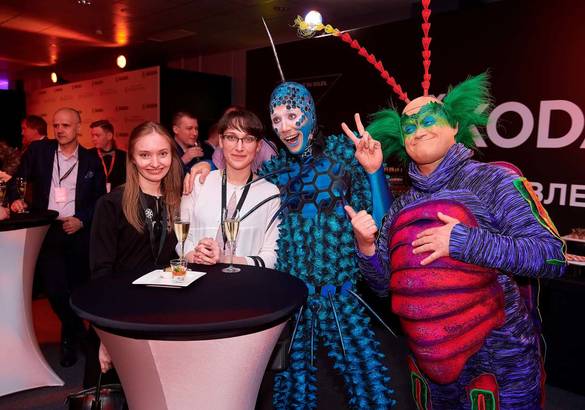 Skoda и Cirque du soleil представили в Петербурге Kodiaq российской сборки