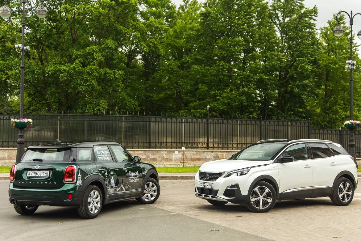 Тест-драйв Peugeot 3008 против Mini Cooper Countryman: мир спасает красота