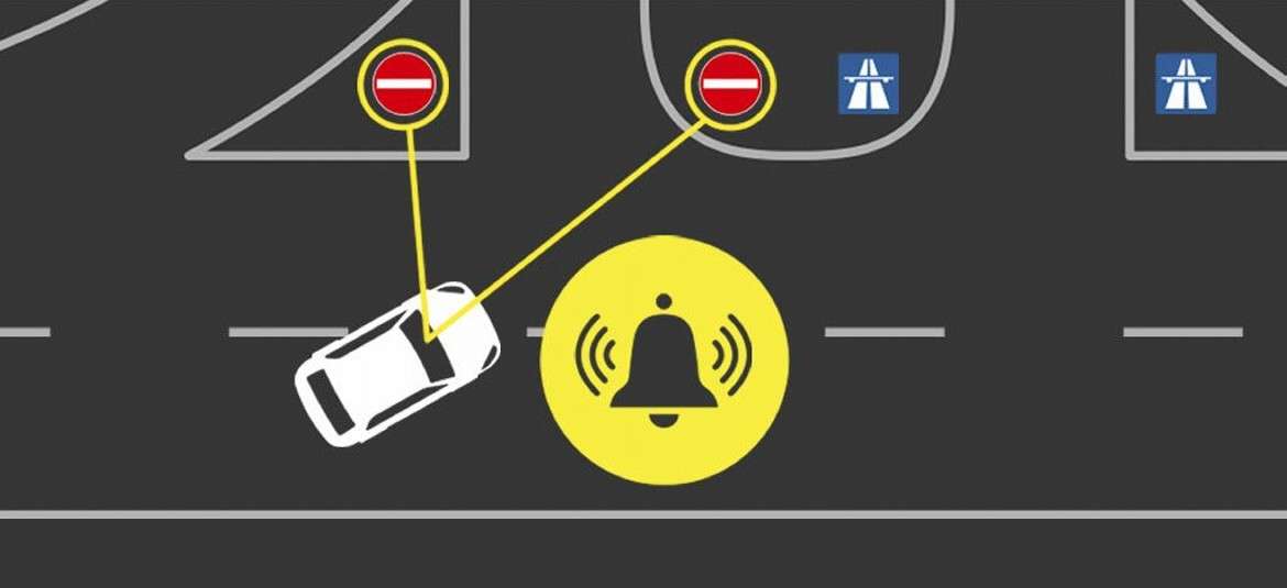 Ford представил систему предупреждения о выезде на «встречку»