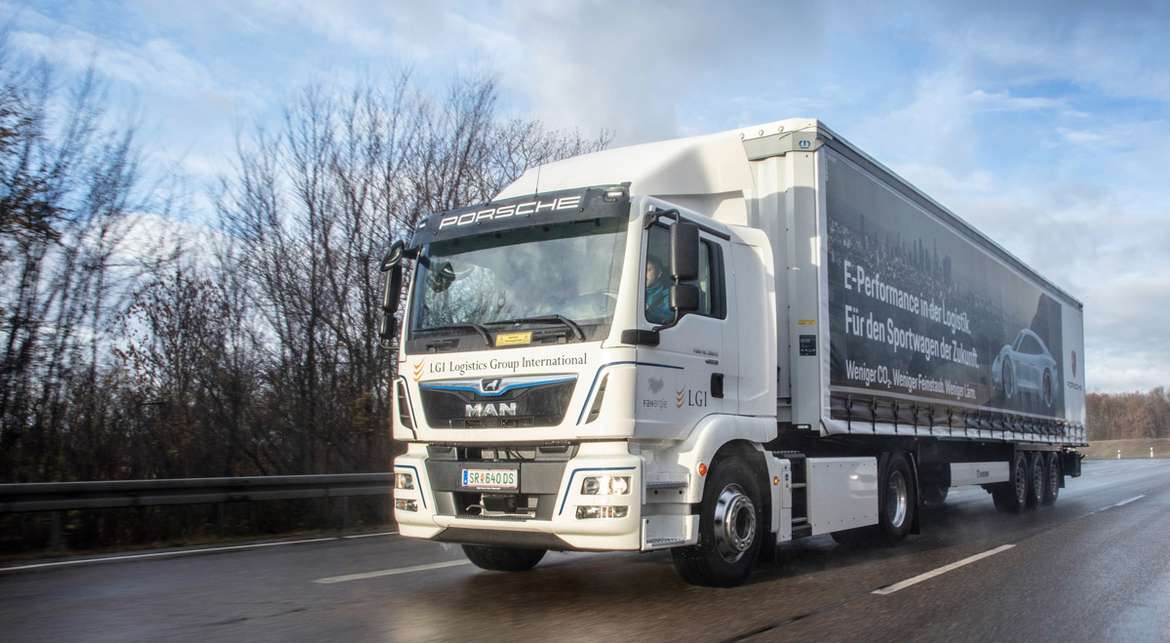 Электрогрузовик MAN будет доставлять детали на завод Porsche