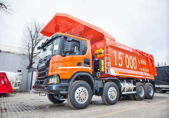 KH-Kipper отгрузила клиенту юбилейный самосвал на шасси Scania