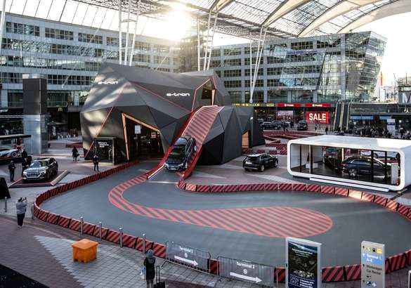 Audi e-tron «приземлился» в аэропорту Мюнхена