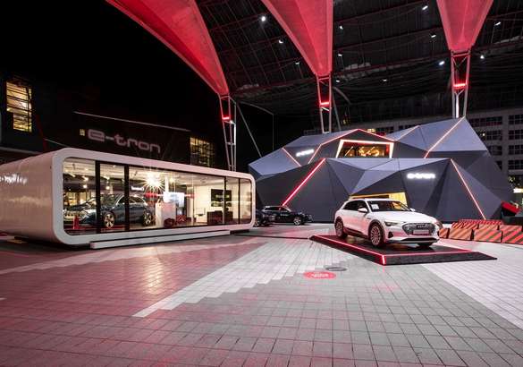 Audi e-tron «приземлился» в аэропорту Мюнхена