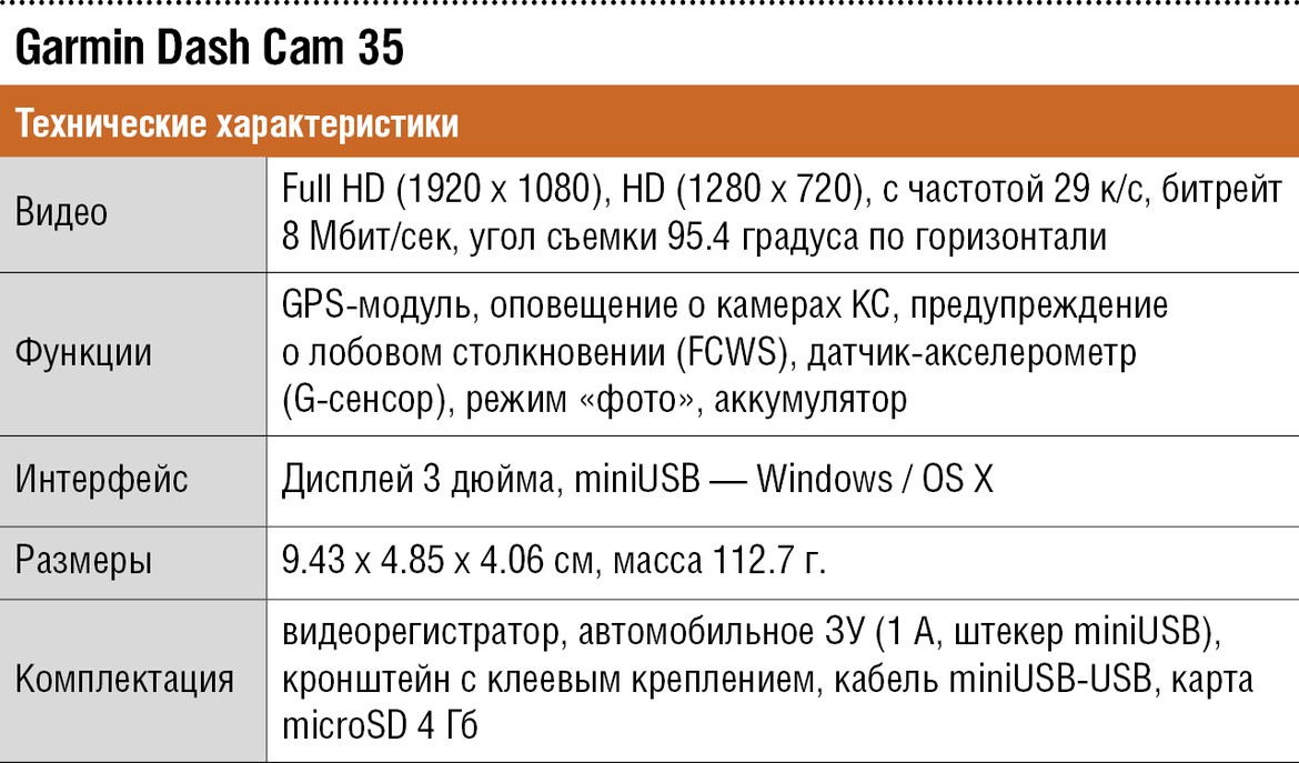 Тест видеорегистратора Garmin Dash Cam 35