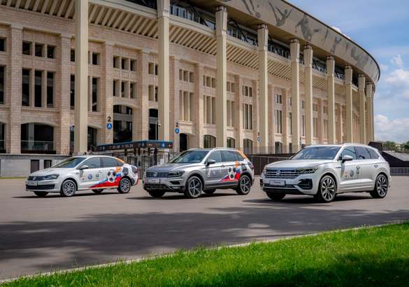 Российский футбольный союз получил новые автомобили Volkswagen