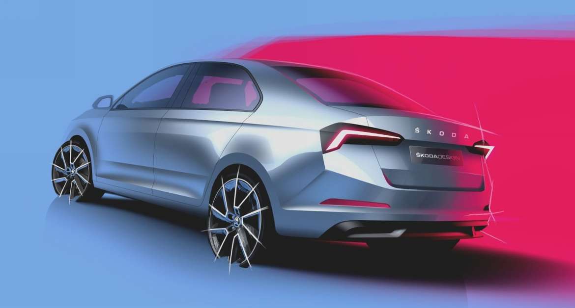 Skoda Rapid 2020: новые эскизы