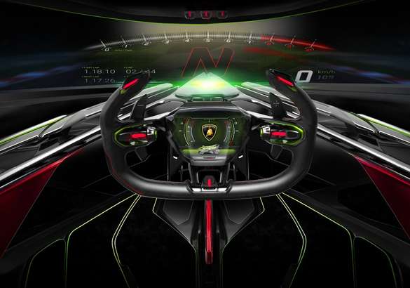 Lamborghini показал одноместный концепт Lambo V12 Vision Gran Turismo