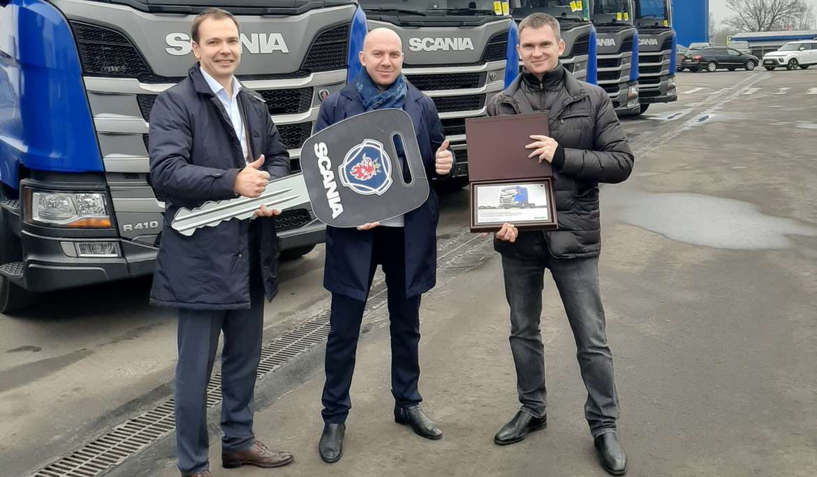 В Россию прибыл пятисотый газовый тягач Scania