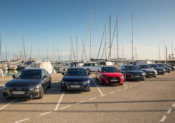 Тест-драйв Audi A6 45 TFSI и Audi A8 60 TFSI: установка на победу