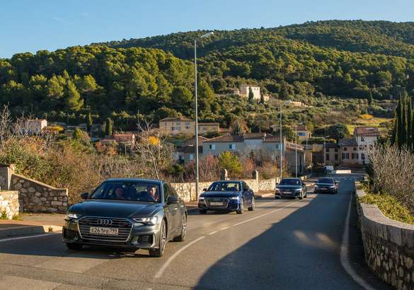Тест-драйв Audi A6 45 TFSI и Audi A8 60 TFSI: установка на победу