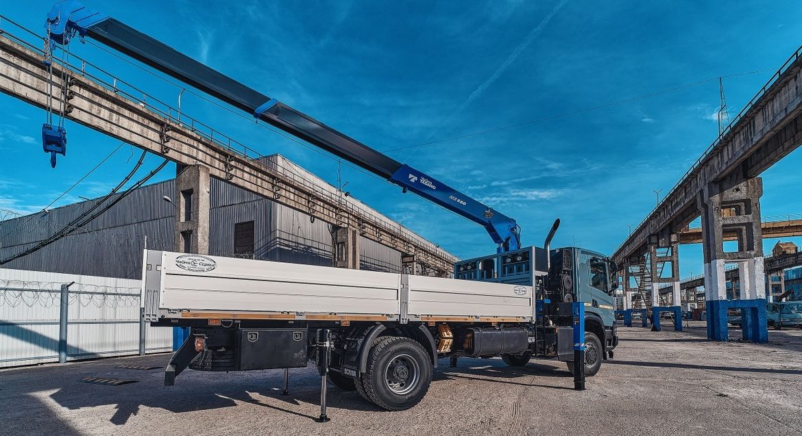 Кран-манипулятор на полноприводном шасси Scania будет работать на Камчатке