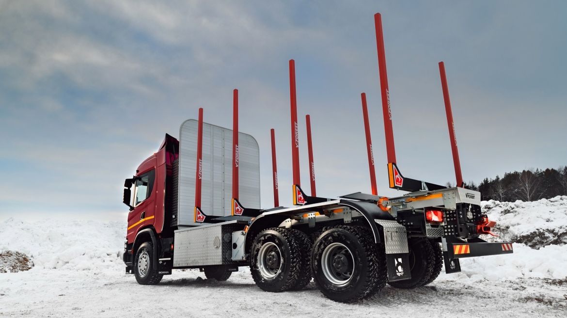 Scania представила первый в России сортиментовоз на метане