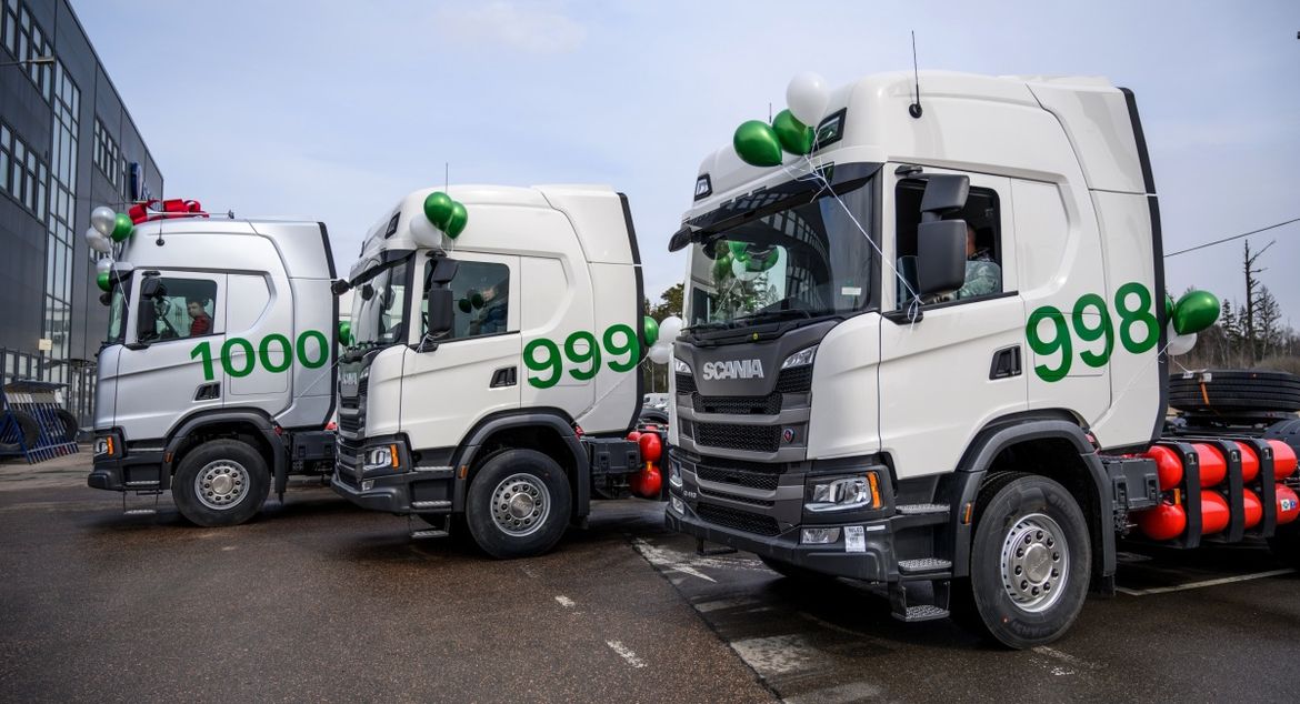 Scania привезла в Россию тысячный газовый грузовик
