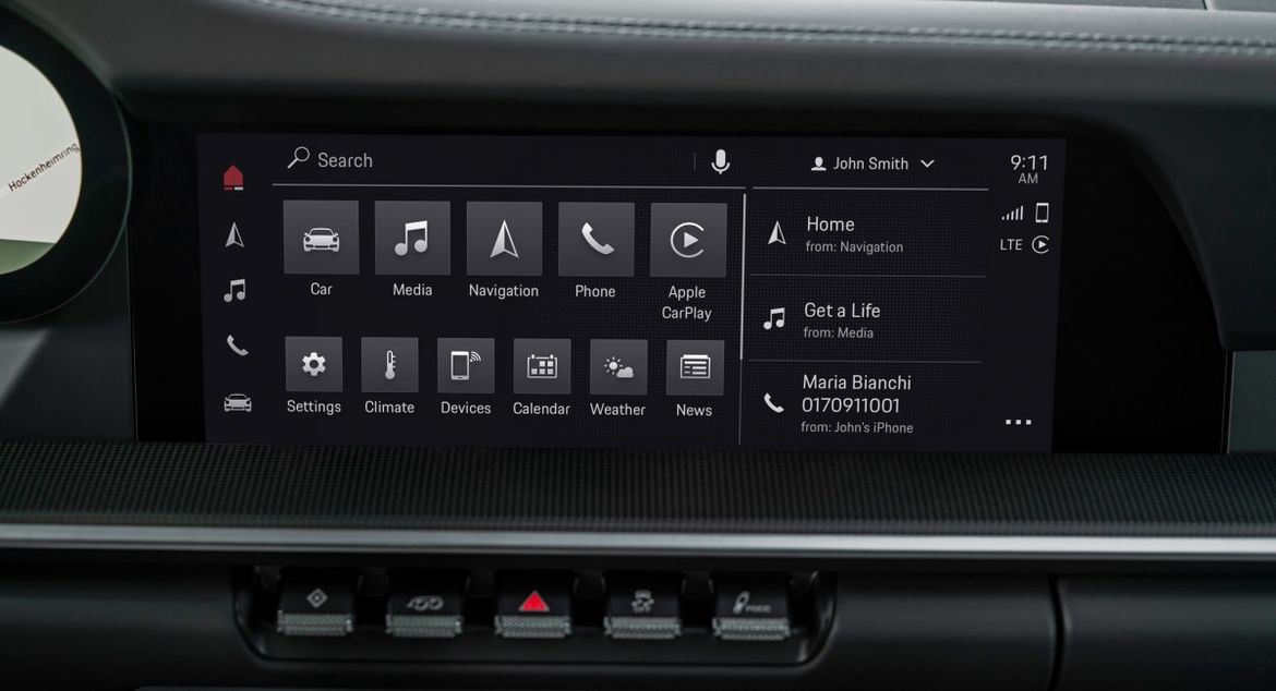 Три модели Porsche получат мультимедийную систему нового поколения