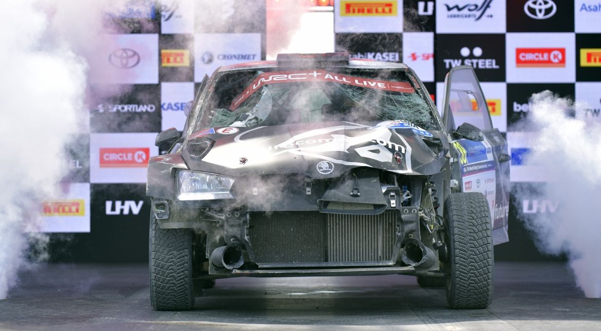 Лукьянюк триумфально завершил этап WRC в Эстонии