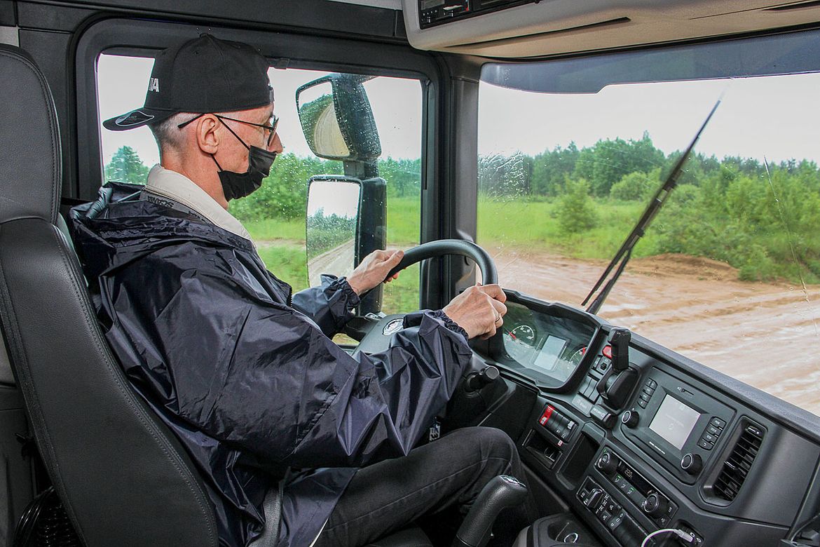 Тест-драйв строительных грузовиков Scania: день самосвальщика