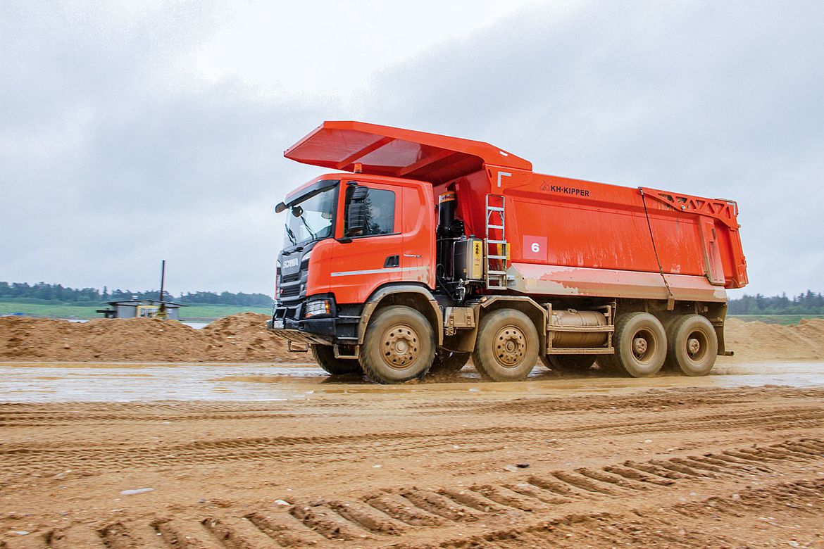 Тест-драйв строительных грузовиков Scania: день самосвальщика