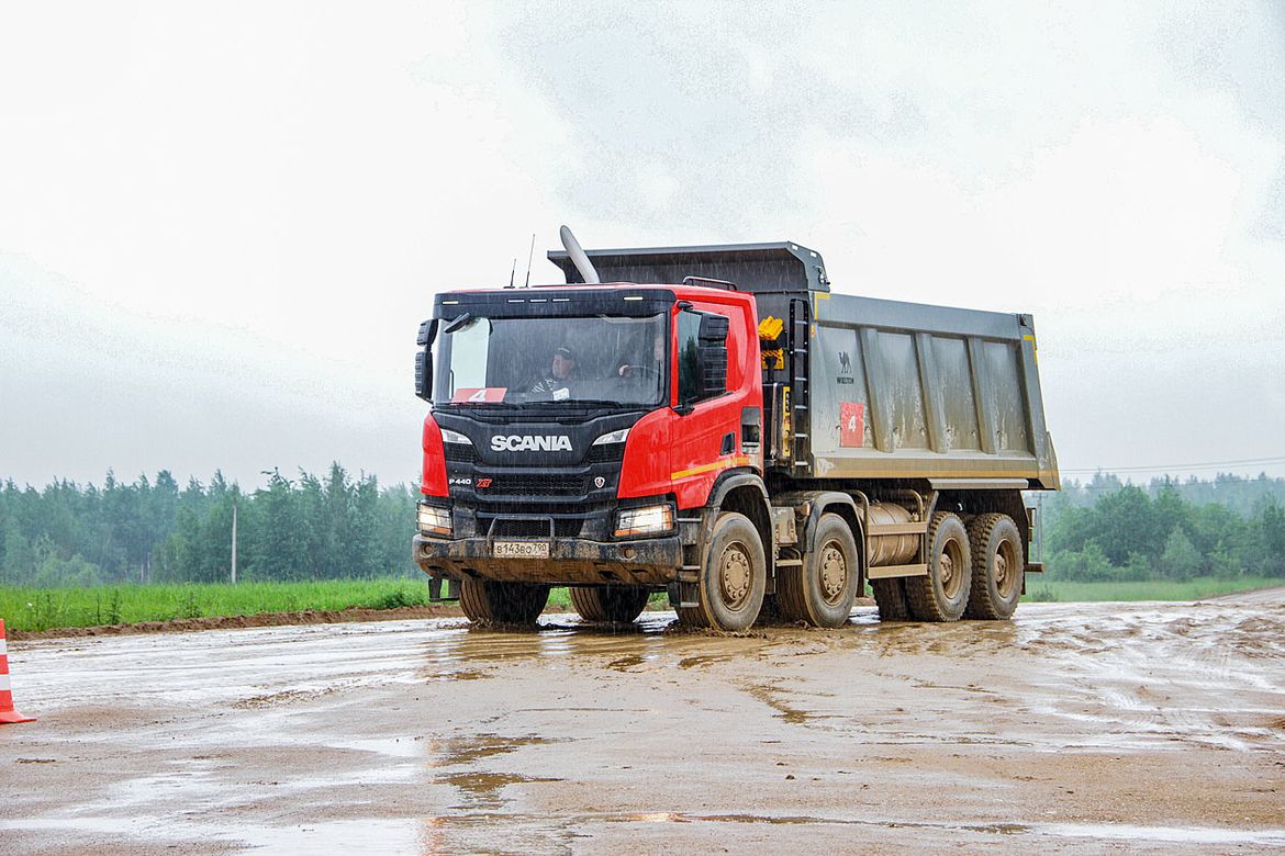Тест-драйв строительных грузовиков Scania: день самосвальщика