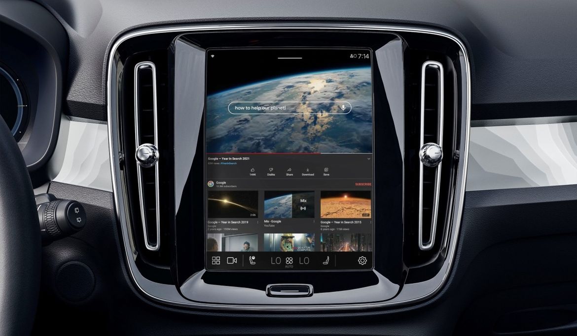 В машинах Volvo появится поддержка видеоплатформы YouTube