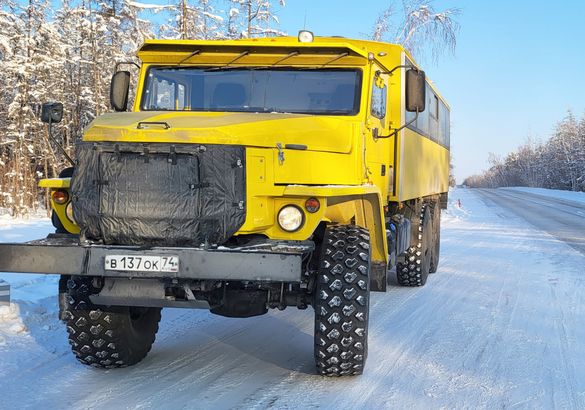 Арктический автобус «Урал» проходит испытания в Якутии