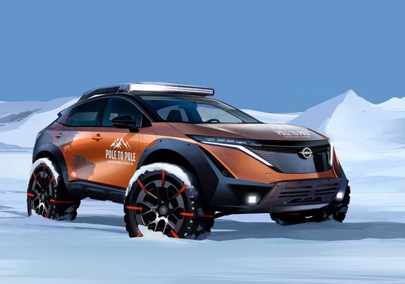 Электрокроссовер Nissan Ariya отправится из Арктики в Антарктику