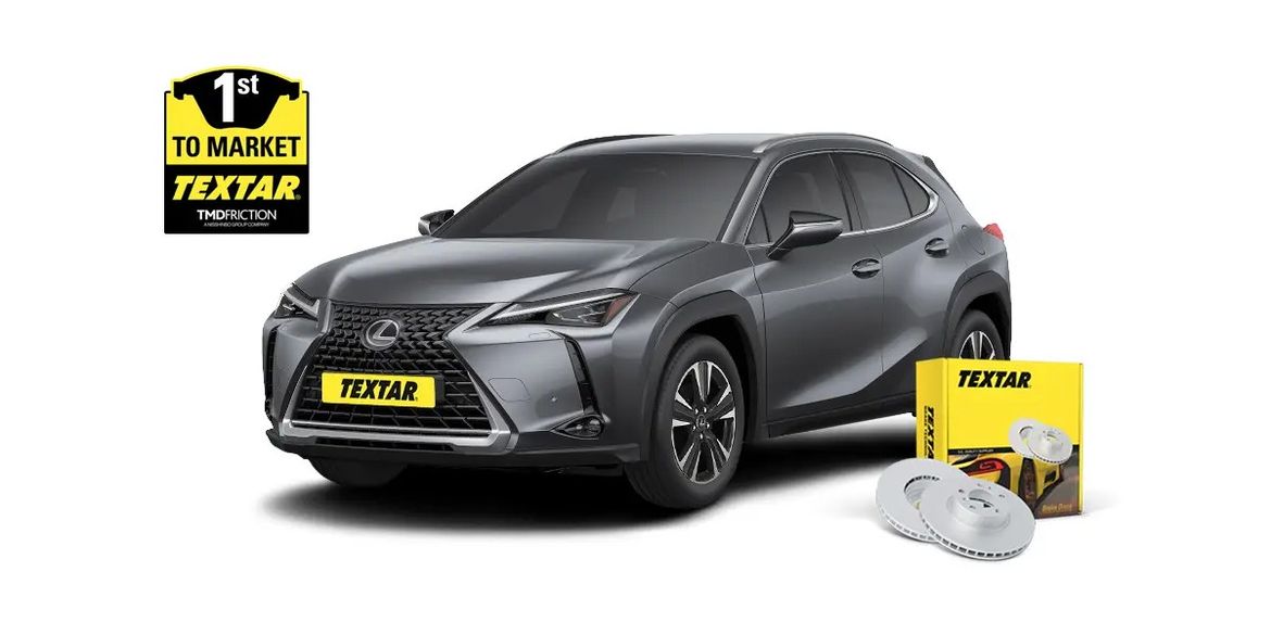 Textar представил новинки: четыре набора колодок и тормозные диски для Lexus UX