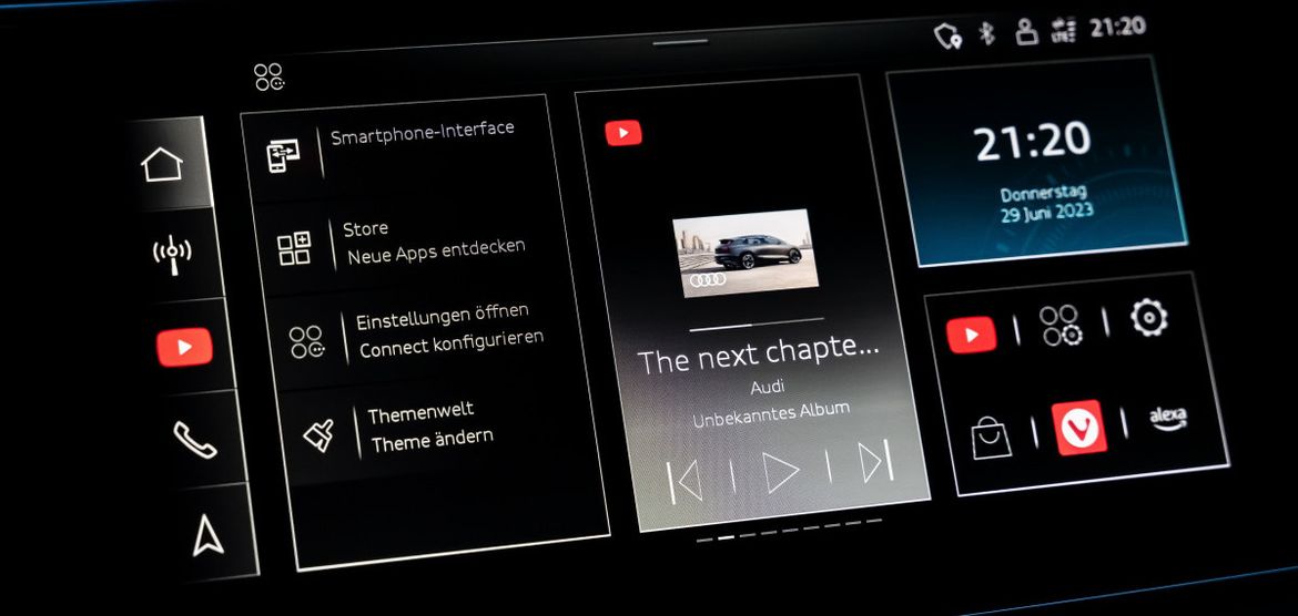 В автомобилях Audi появится YouTube