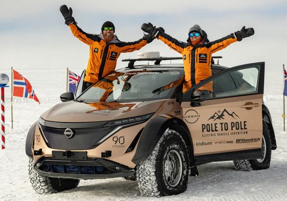 Nissan Ariya доехал до Антарктики