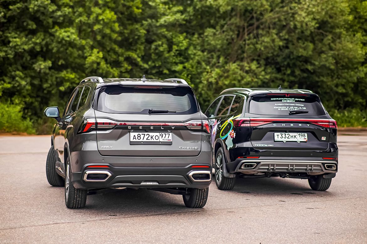 Тест-драйв Geely Okavango и Chery Tiggo 8 Pro Max: семеро по китайским лавкам