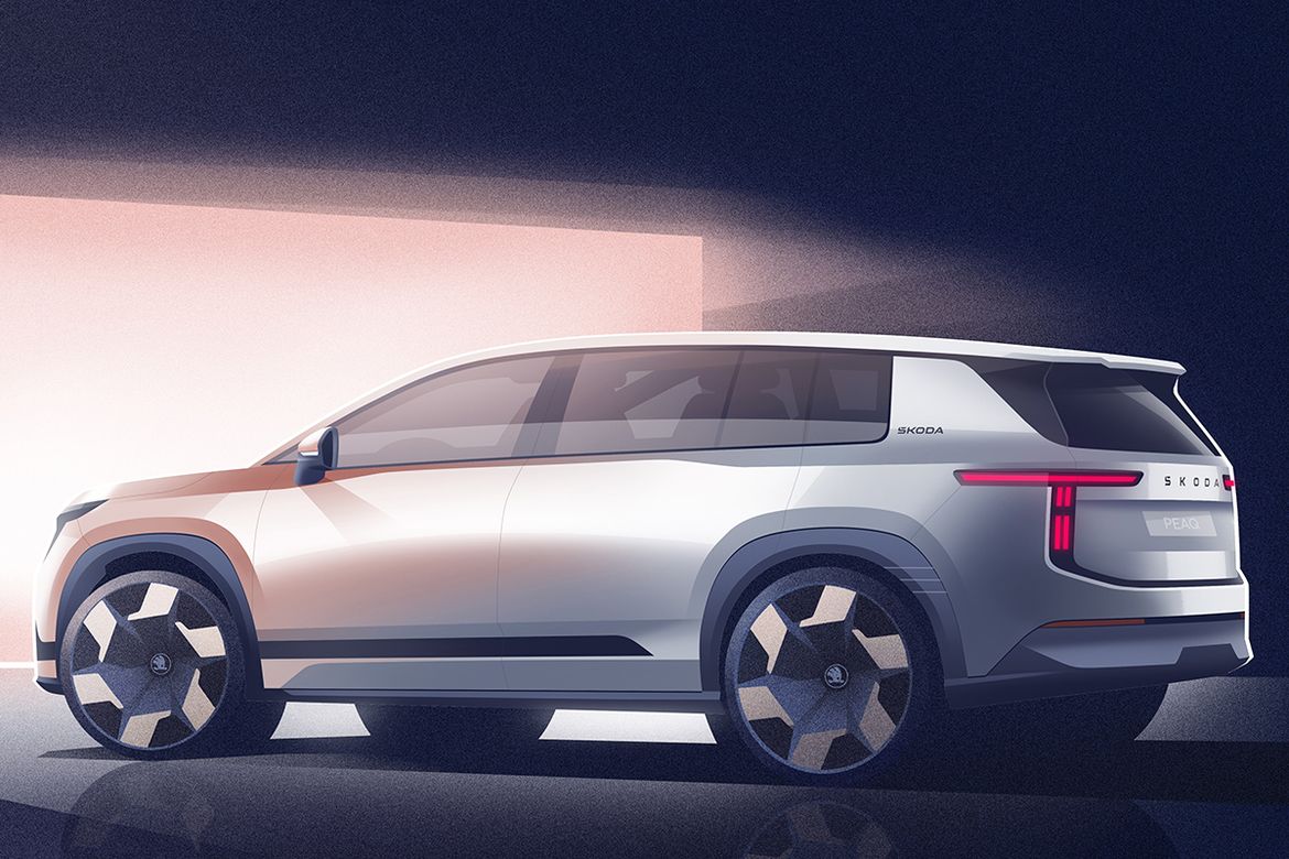 Skoda показала, как будет выглядеть новый электрокроссовер Peaq