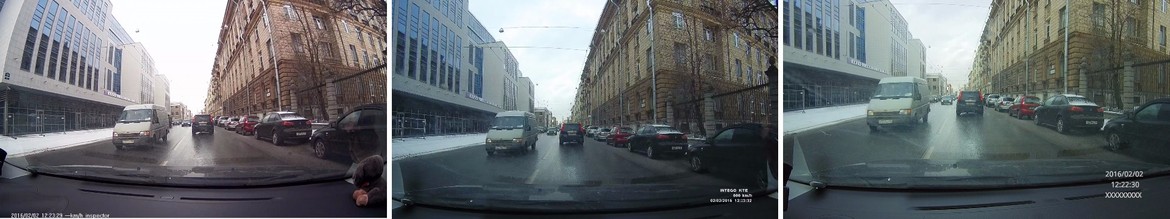 Тест видеорегистраторов Inspector Bora, Intego Kite и Prestige AV-710