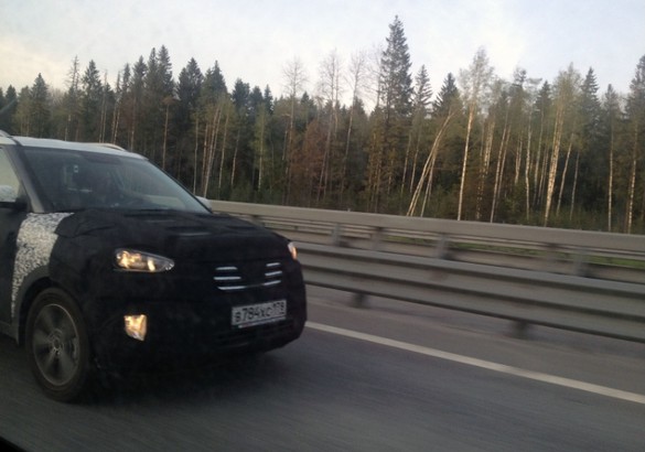 Hyundai Creta «засветился» на питерской кольцевой