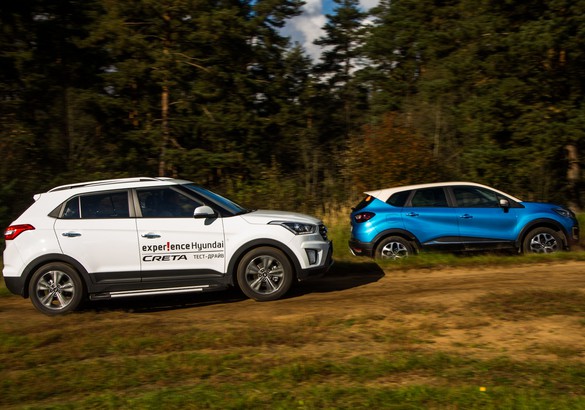 Тест-драйв Hyundai Creta, Renault Kaptur и Skoda Yeti: дуэль с секундантом