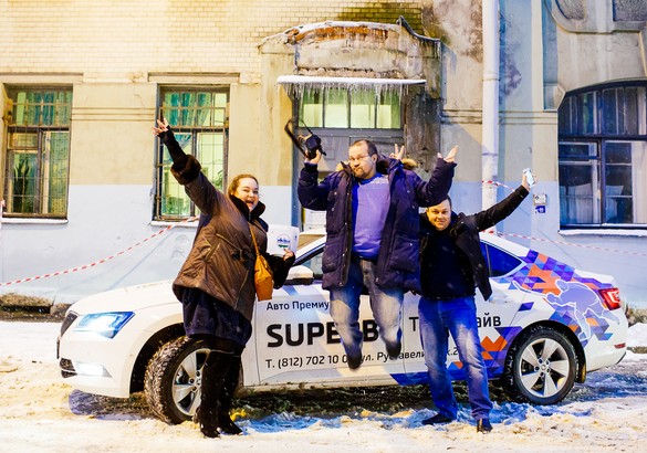 Дилеры Skoda провели в Санкт-Петербурге кинематографический флешмоб
