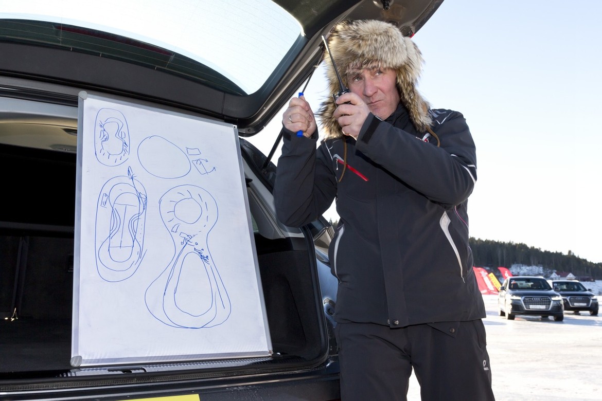 По льду как по асфальту: учимся управляемым скольжениям в Audi Driving School