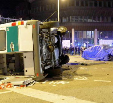 В Германии тестовый BMW 7-Series попал в аварию