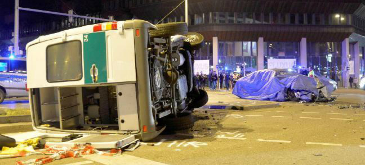 В Германии тестовый BMW 7-Series попал в аварию