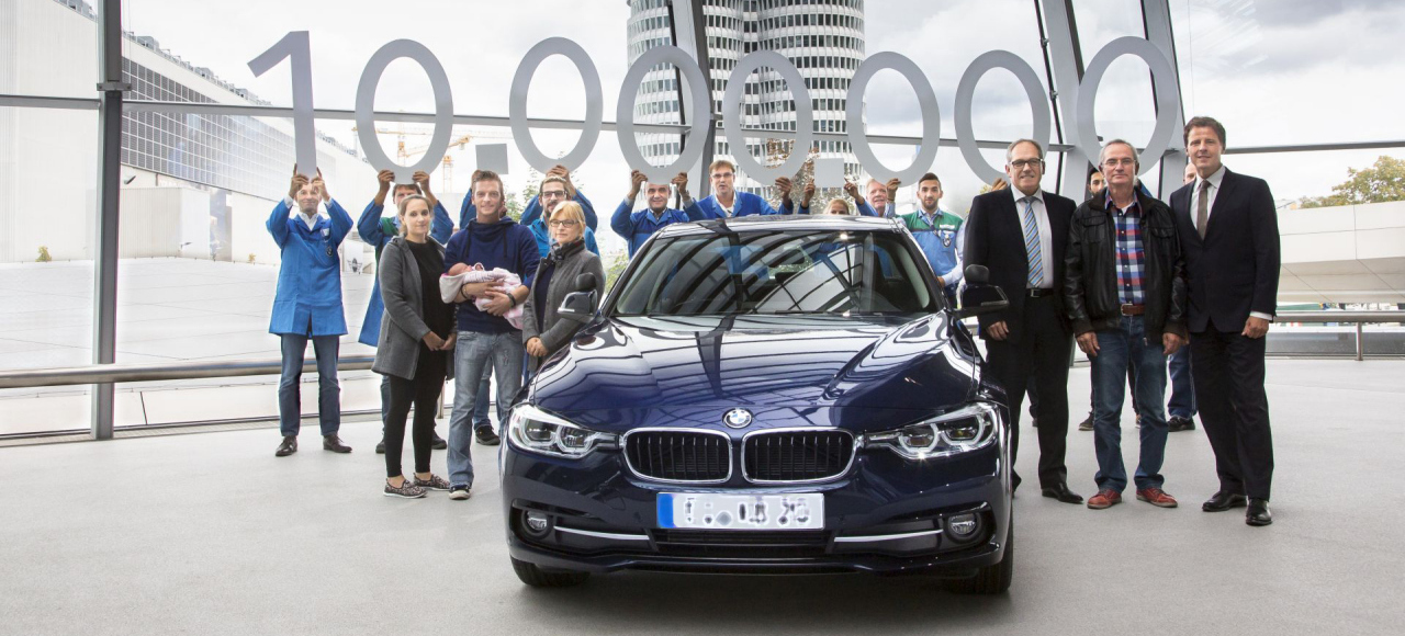 BMW выпустил 10-миллионный седан 3 Series