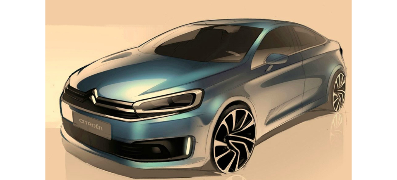 Citroen опубликовал эскизы обновленного C-Quatre