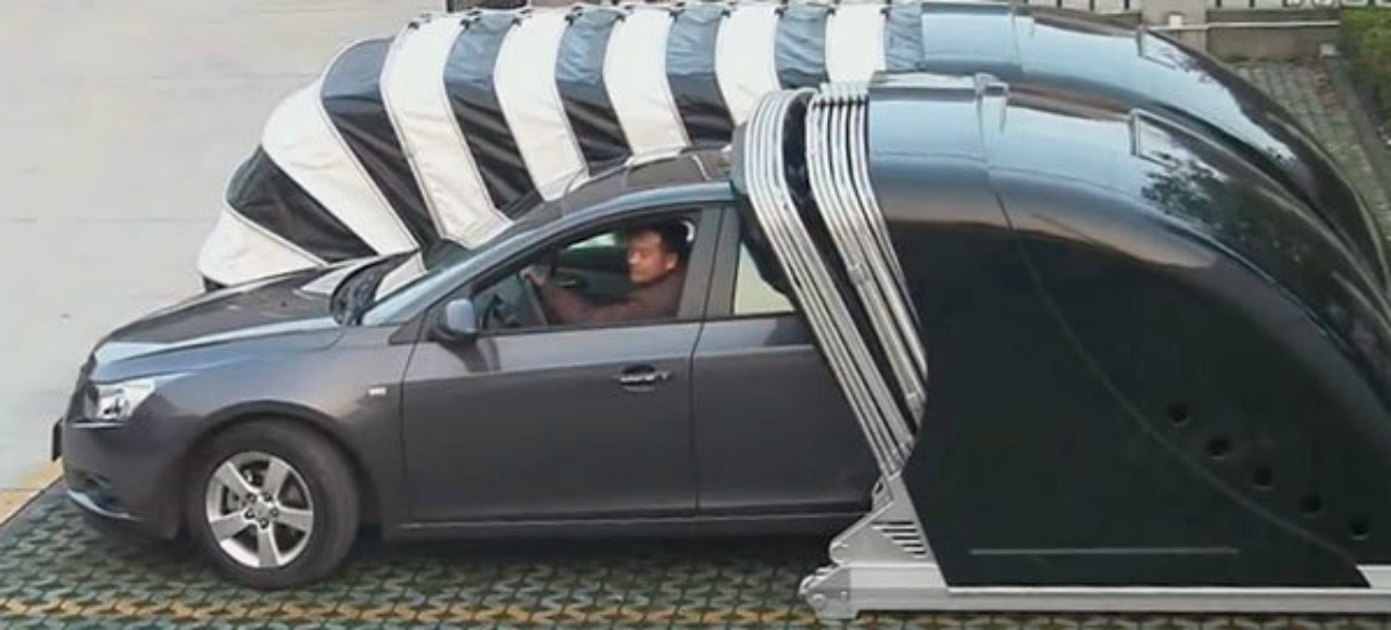 В Китае изобрели новый тип гаражей