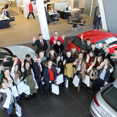 Audi провела профподготовку для петербургских школьников