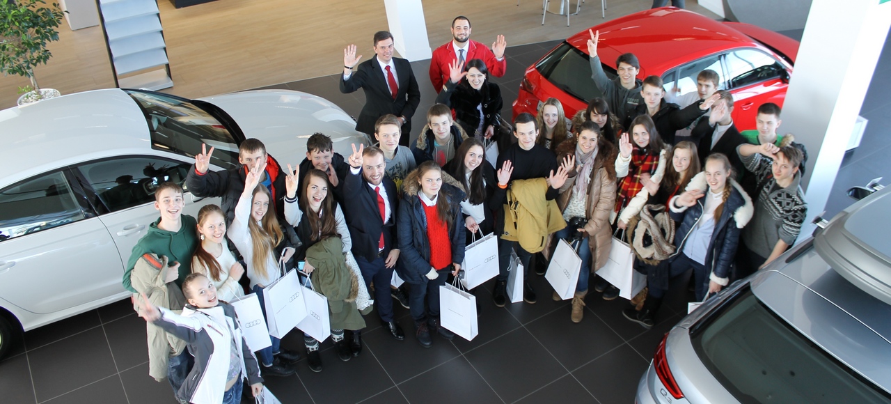 Audi провела профподготовку для петербургских школьников