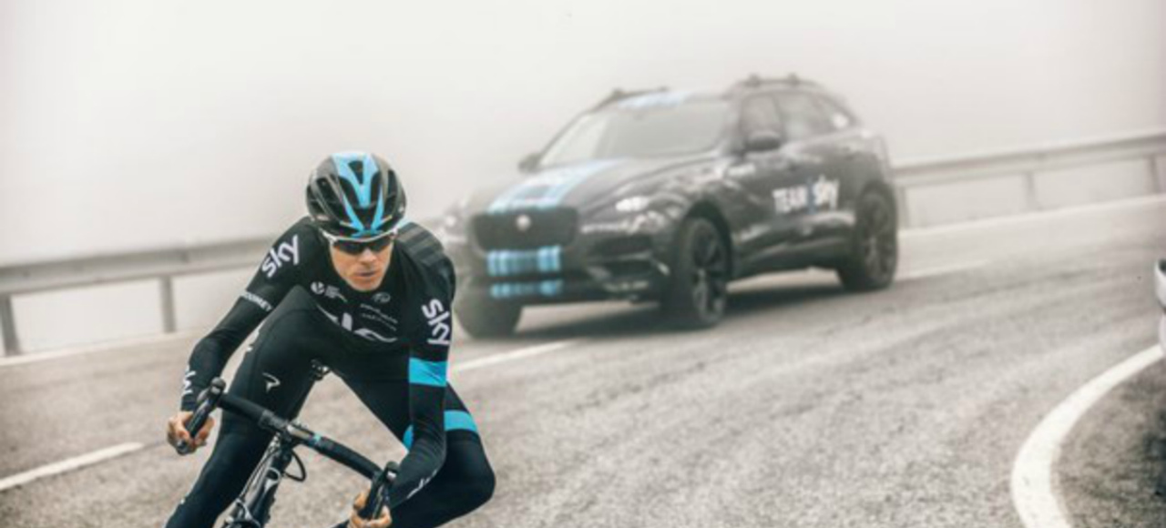 Jaguar F-Pace раскрыли на Тур де Франс