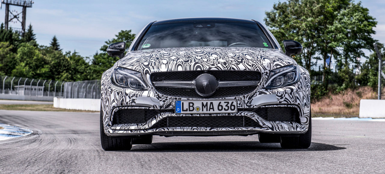 Mercedes опубликовал «шпионские» фото C 63 AMG Coupe