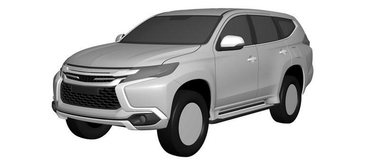 Появились первые изображения обновленного Mitsubishi Pajero Sport