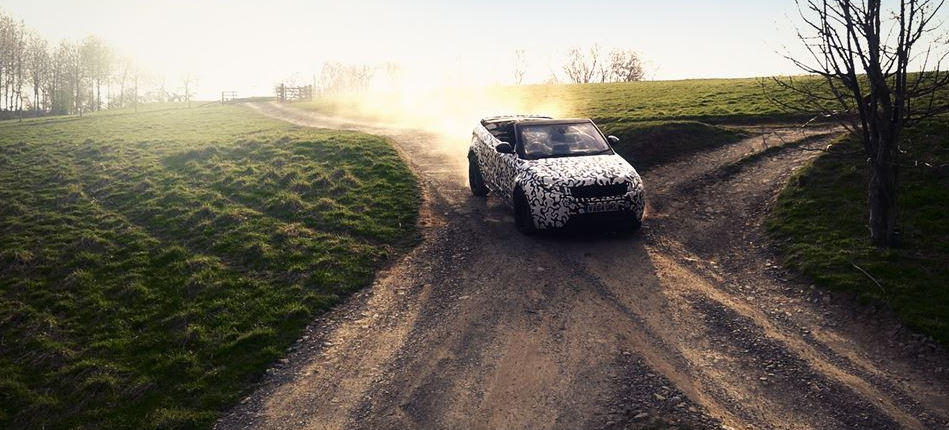 Range Rover Evoque кабриолет прошел испытание бездорожьем